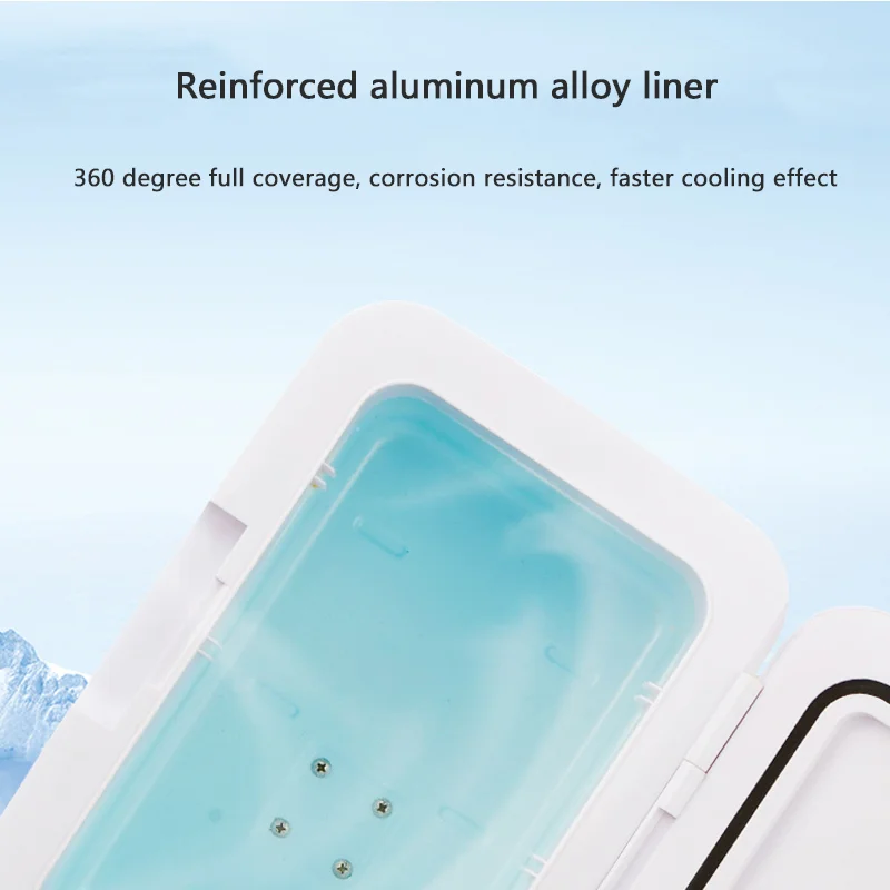 Маленький автомобильный холодильник 22 л высокая емкость морозильная камера