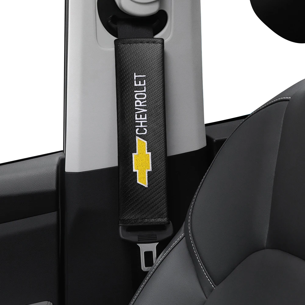 

2pcs Car Styling Seat Belt Shoulder Covers Protector Pads Auto Interior Accessories For Chevrolet Cruze Lacetti Captiva SS