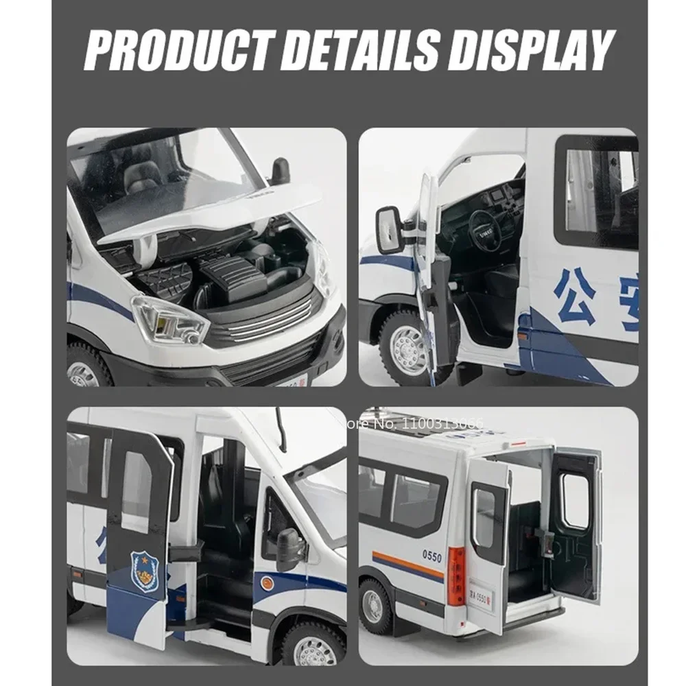 1:24 литые под давлением полицейские автомобили модель автобуса игрушки со