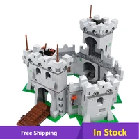 moc the modular knights castle building blocks kit model architecture soldiers town defensive base idea toys for childen gifts
