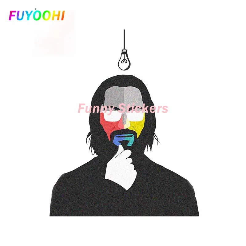 

FUYOOHI Exterior/Protection Funny Stickers Silicon Valley Guilfoyle Anime Creative Trunk Bumper Decal Car Door PVC Car Sticker