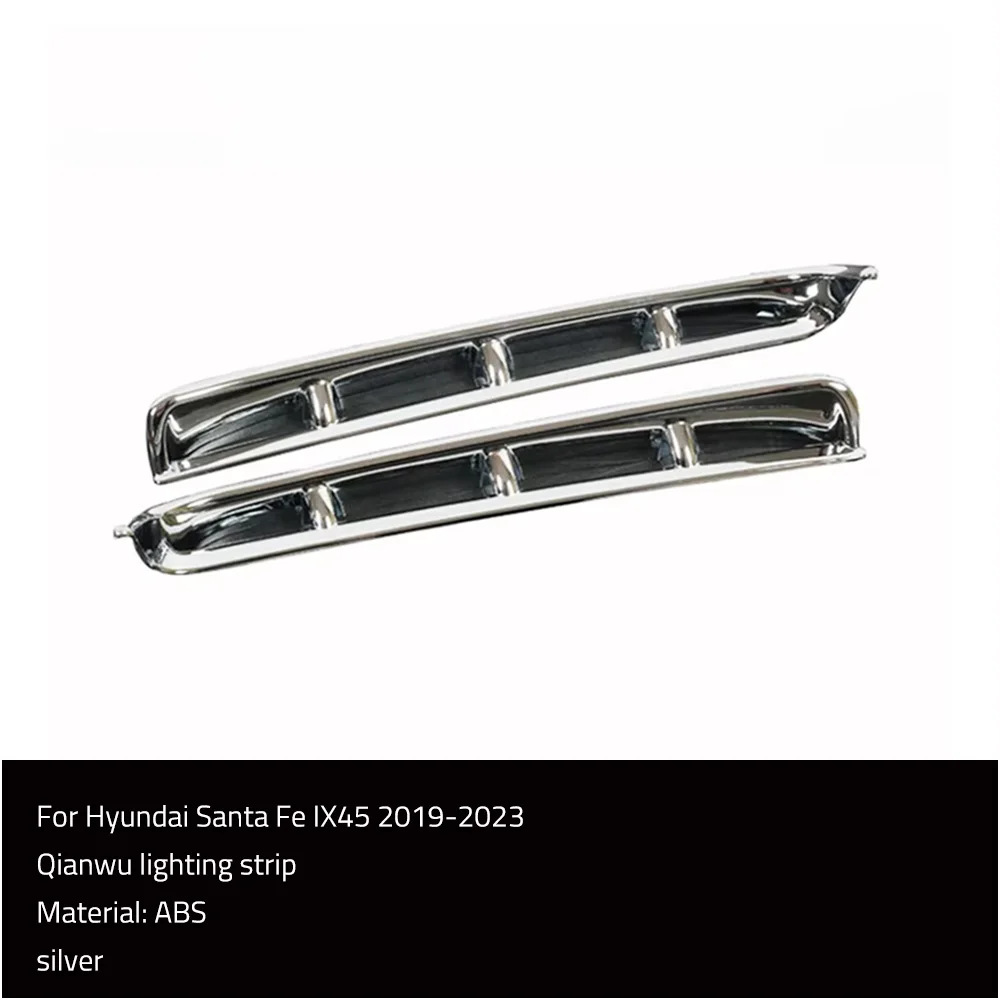 

Комплект противотуманных фар, накладка на воздухозаборник, хромированный стиль, внешние аксессуары для Hyundai Santa Fe Santafe IX45 2019-2023