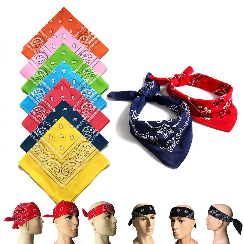 

Бандана унисекс, квадратный шарф для лица, спортивные головные уборы, повязка на голову, шарфы для мужчин, женщин, мужчин, защита от солнца дл...