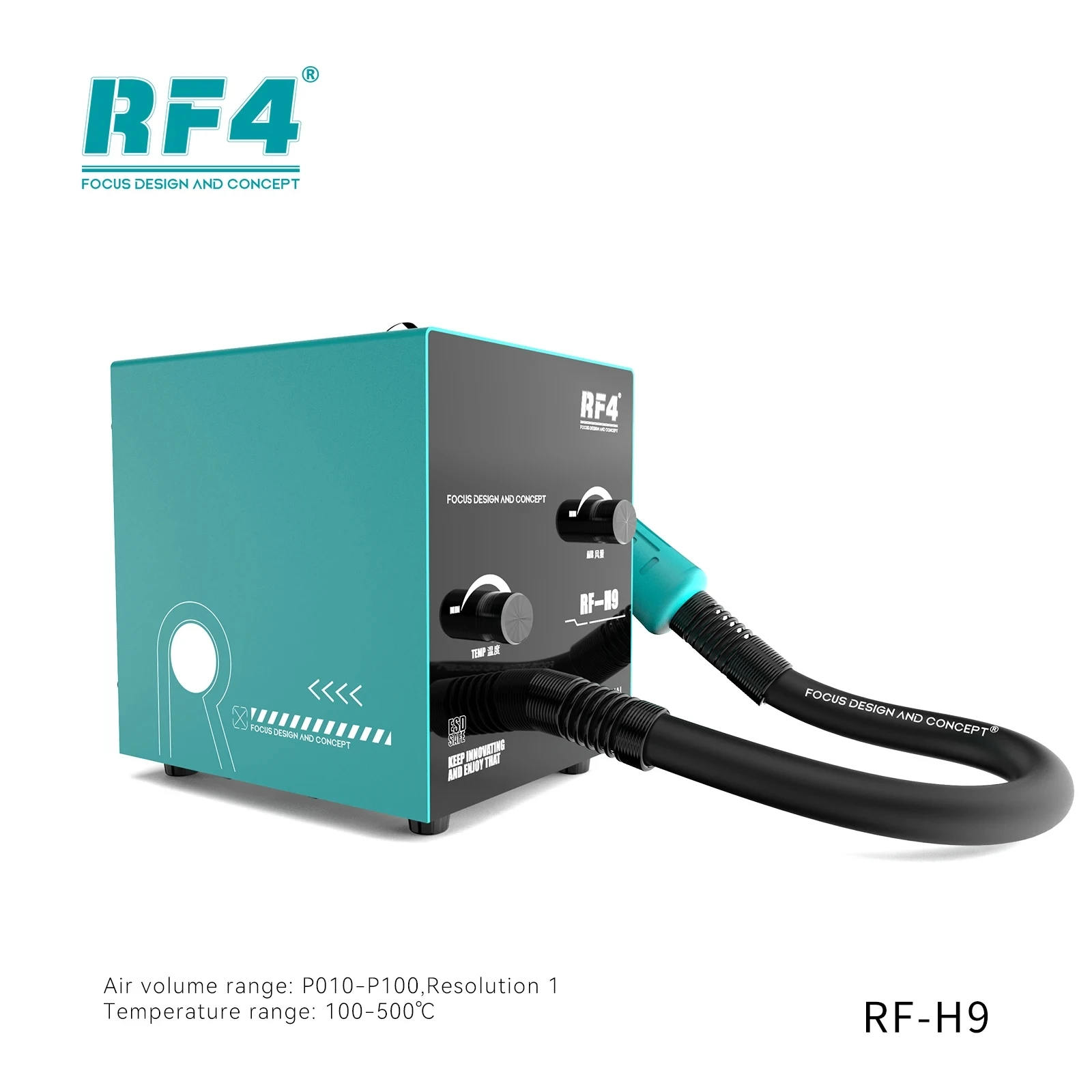 RF4 RF-H9 Умная паяльная станция горячего воздуха Контроль температуры Защита от
