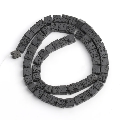 Натуральные разноцветные бусины из вулканической лавы 6,5 мм