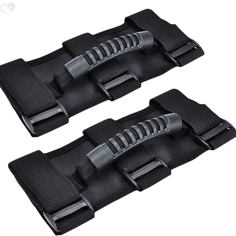 

Набор из 2 ручек, совместимых с Jeep Wrangler TJ YJ JK, простая в использовании конструкция с 3 ремнями для моделей 1987-2020 гг.