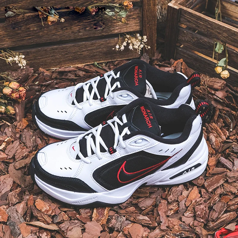 Nike Air Monarch Iv Men's Shoes Training Fashion Retro Cushioning Plaid Casual Sports Running 415445 -101
