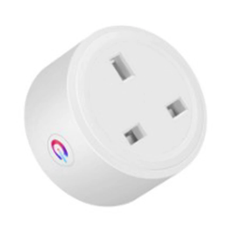 Умная розетка Tuya 20A белый Wi-Fi 3-контактный адаптер для дома с голосовым