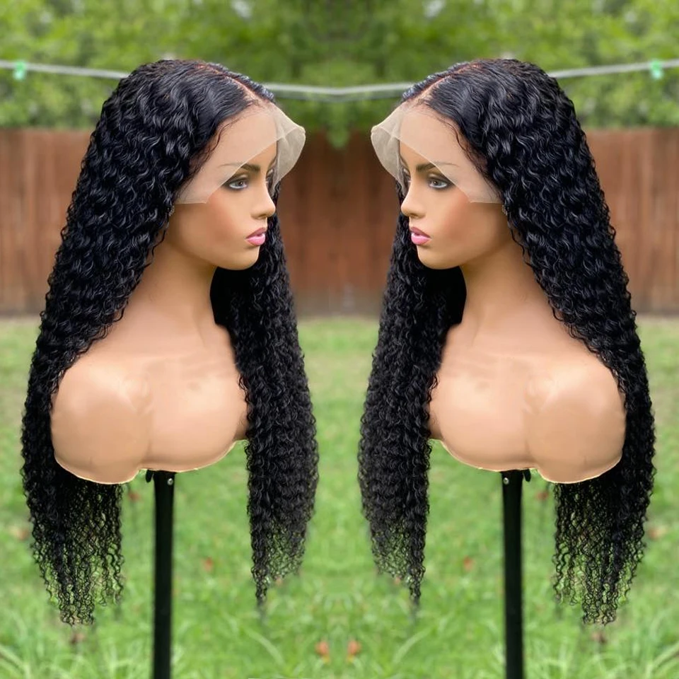 Transparent HD 13x4 Deep Wave Lace Frontal Wigs For Women 30 34 Inch Lace Front Wig Brazilian Lace Front Human Hair Wig Sale