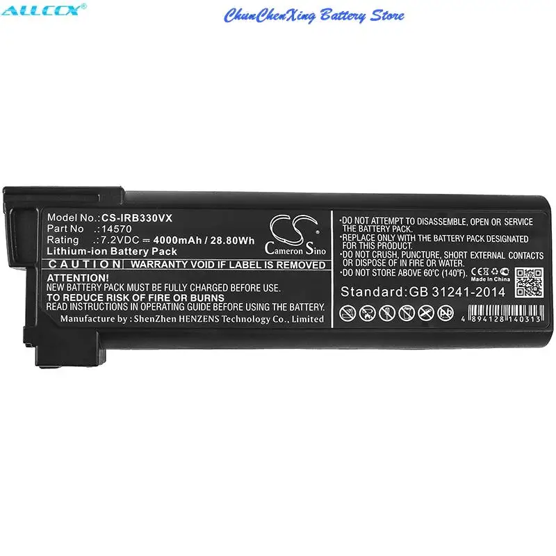 

Cameron Sino 4000mAh батарея 14570 для iRobot Looj 330, Looj 330 водосточная желоба робот для очистки