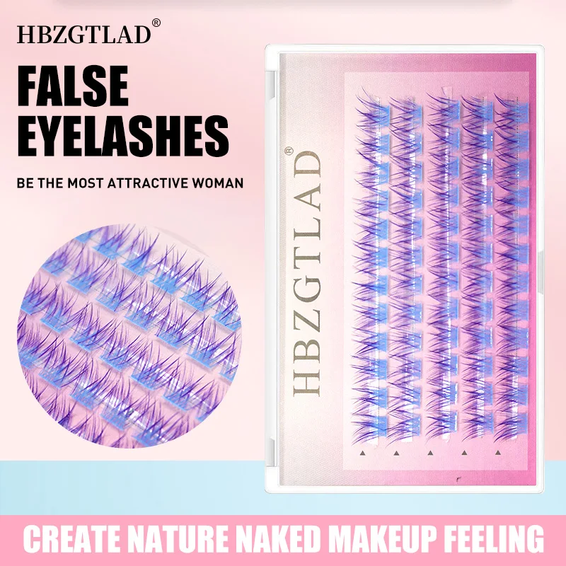 

3D Fluffy Single Cluster Color red blue white Lash Clusters DIY Eyelash Mega Segmented Fluffy Volume Individual Clusters Lashes