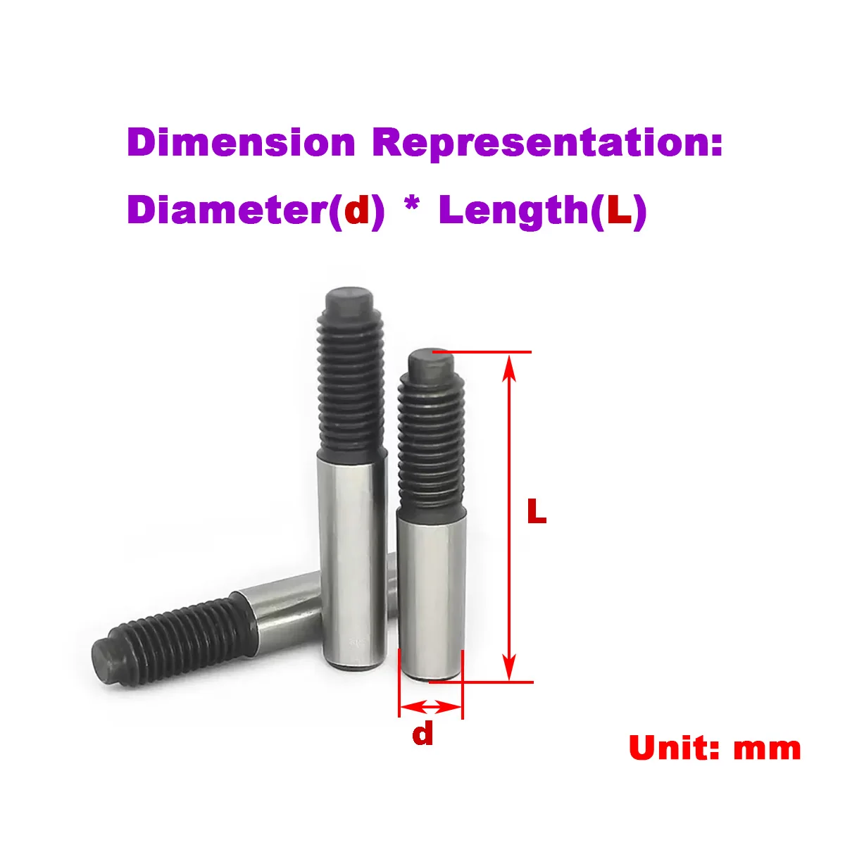 

High Strength 45 # Steel Tapered Quenched External Thread Taper Pins M4M5M6M8M10