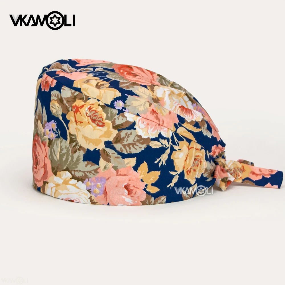 

Scrub Cap sweat-absorbent Elastic Section pet grooming nursing work hats Wholesale prices gorros quirofano mujer