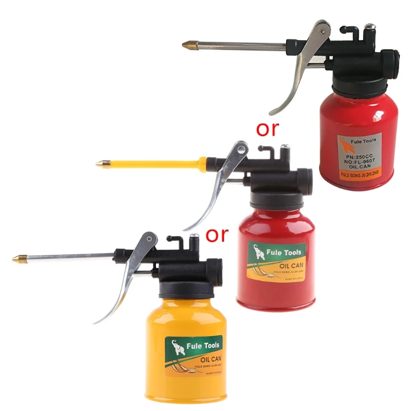 

2021 Новинка 1 шт. Высокое качество 250 мл масляная банка носик большой насос мастерская масляная банка красная