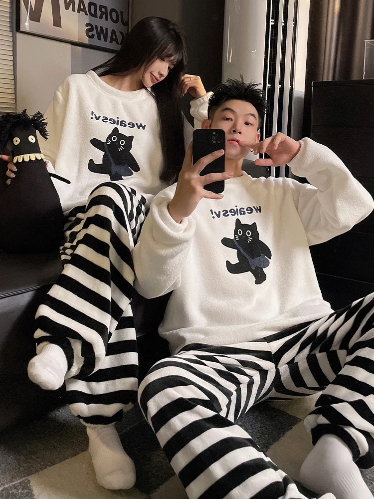 Можно носить на улице пижамы для девочек зимний утепленный фланелевый комплект