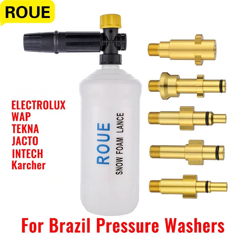 

ROUE Snow Foam Lance High Pressure Cleaner Foam Nozzle Foam Generator Snow Foam Cannon For Brazil WAP TEKNA JACTO ELECTROLUX