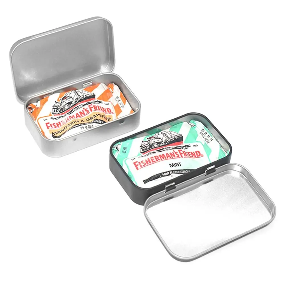 1 шт. матовая металлическая мини-коробка для хранения с откидной крышкой железная