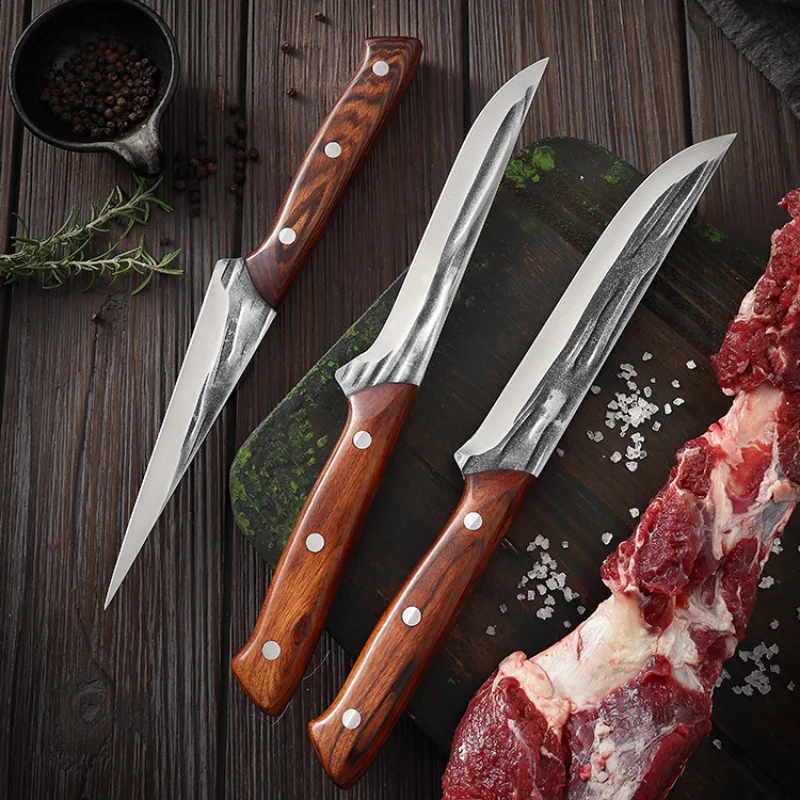 

Forged Hammer Pattern Fish Knife Boning and Meat Cutting Special Knife Slaughter Pig Hammer Stainless Steel Cut Barbecue Meat