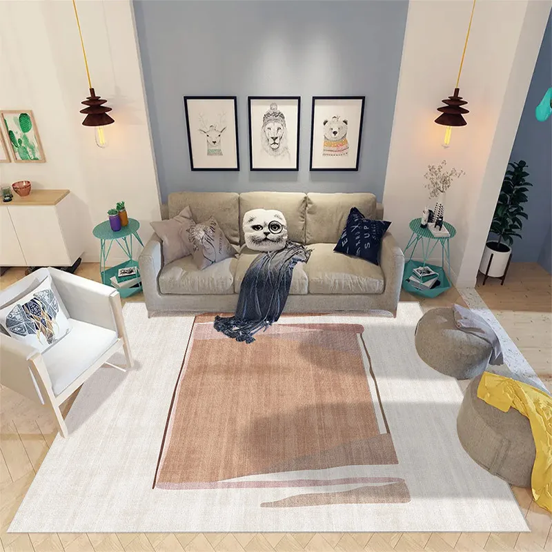 

Simple Nordic Carpet Living Room Sofa Coffee Table Mat Bedroom Decoration Rug Home Balcony Corridor Large Area Non-slip Carpets