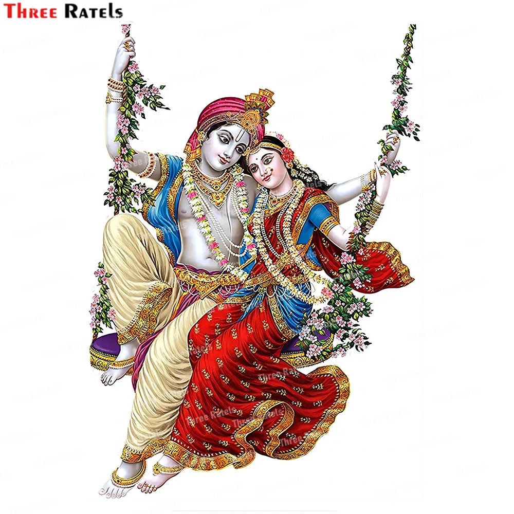 God Radhakrishna Krishna Индийская Мифологическая Наклейка-наклейка Для Скейтборда