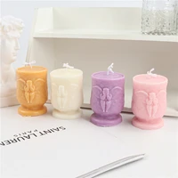 diy silicone candle mold kid angel handmade fondant baking tool diy aromatherapy candle gypsum soap resin mould home decoration