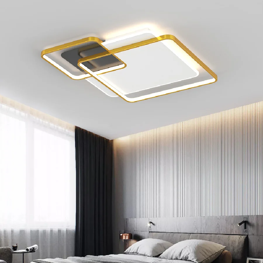 

Новая Домашняя лампа в скандинавском стиле для гостиной, современная простая Тонкая Потолочная Светодиодная лампа для спальни, ресторана, ...