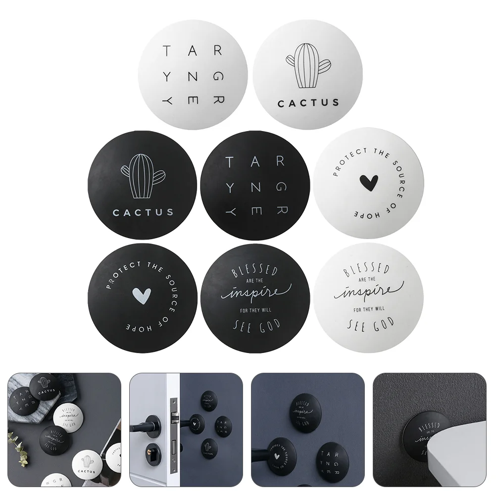 

8PCS Door Knob Wall Bumper Guard Door Crash Pads Stopper Anti Collision Pads