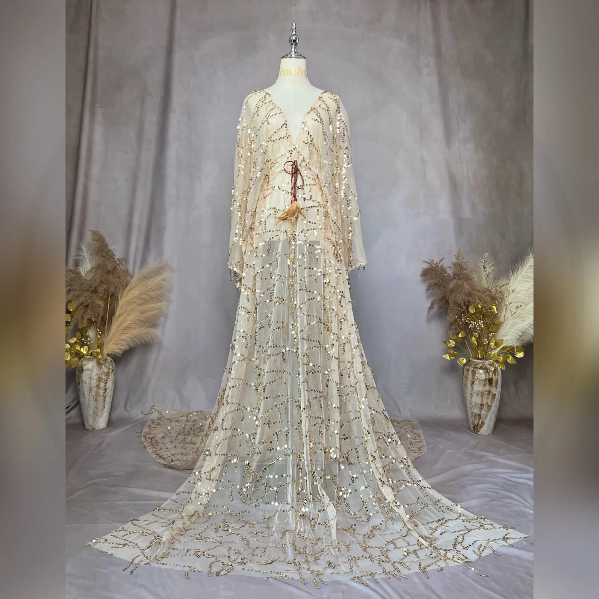 Платье для беременных Don &amp Judy Boho с блестками блестящее платье длиной до пола