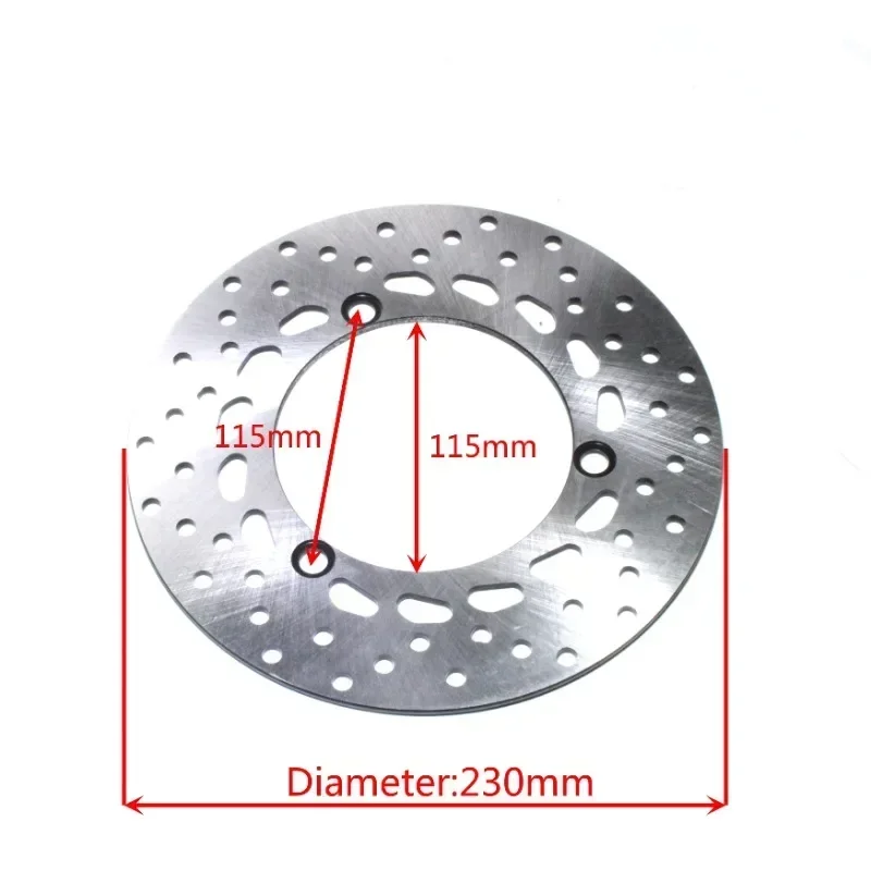 230MM 3 Holes Motorcycle Front And Rear Brake Rotors For YAMAHA NMAX125 NMAX155 N-MAX155 2017-2024 Disc Replacement Parts