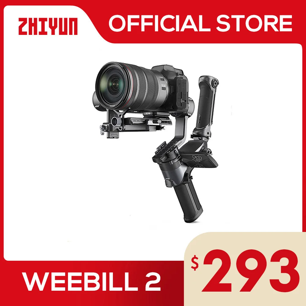 

ZHIYUN Official Weebill 2 Gimbal Camera Handheld Stabilizer for cameras Nikon Sony Panasonic Canon Fujifilm BMPCC 6K