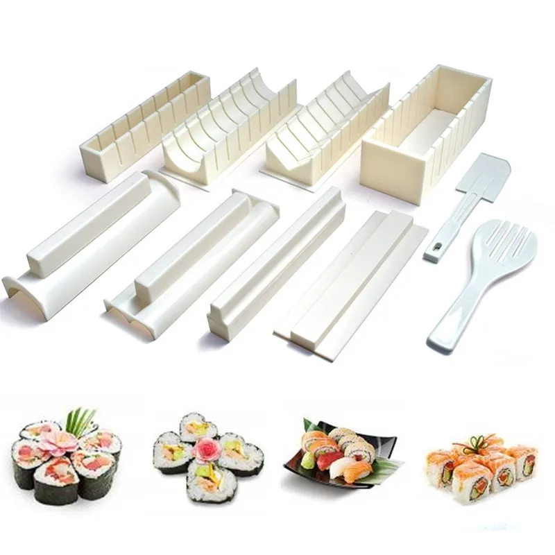 DIY Sushi Maker Sushi Making Kit Roller Rice Mold Easy Sushi Cooking Chef kitchen Japanese Sushi Cooking Tools