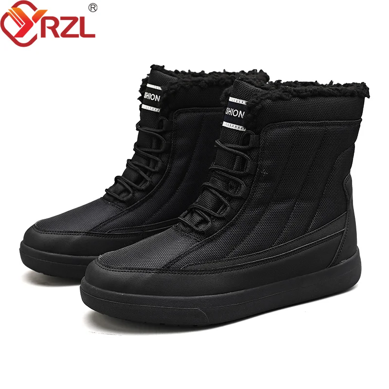 YRZL 2022 new fashionable Snow Boots Men's Plush couple boots waterproof men's boots high cotton boots large 36-45