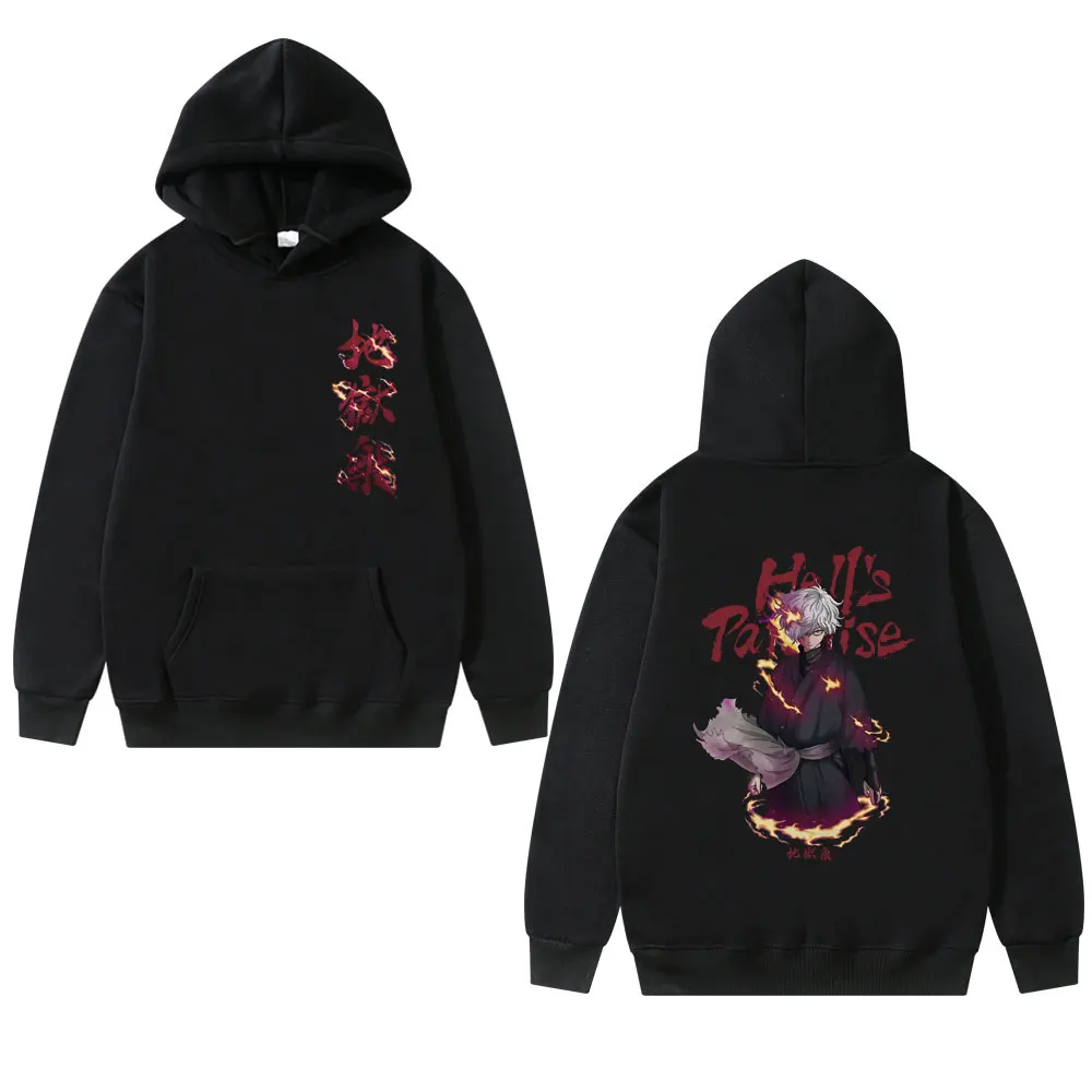 

Japanese Anime Hell's Paradise Jigokuraku Gabimaru Graphic Hoodie Men Women Fashion Hooded Sweatshirt Male Fleece Cotton Hoodies