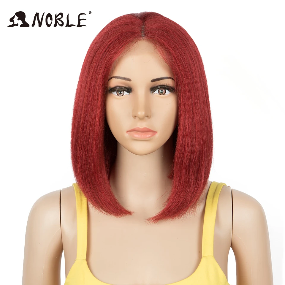 

Noble Cosplay Synthetic Lace Wig Short Ombre Bob Wig Straight 13 Inch Pink Wig Synthetic Wig Blonde Wigs For Black Women Wig