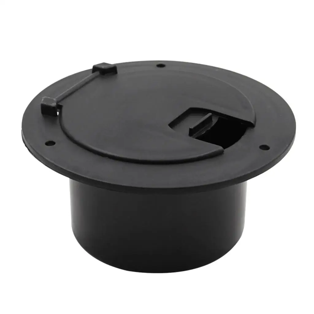 

5.2" Black Round Electric Cable 13x8.8x6.6cm for RV Boat Marine