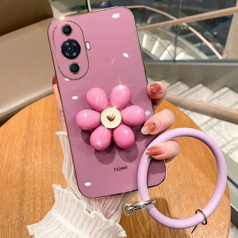 

Чехол для Huawei Nova 11 с держателем для камеры и ремешком