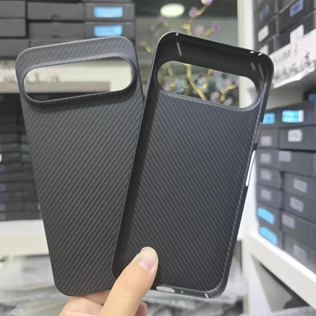 Настоящий защитный чехол из арамидного углеродного волокна 600D для Google Pixel 9 Pro XL 5G