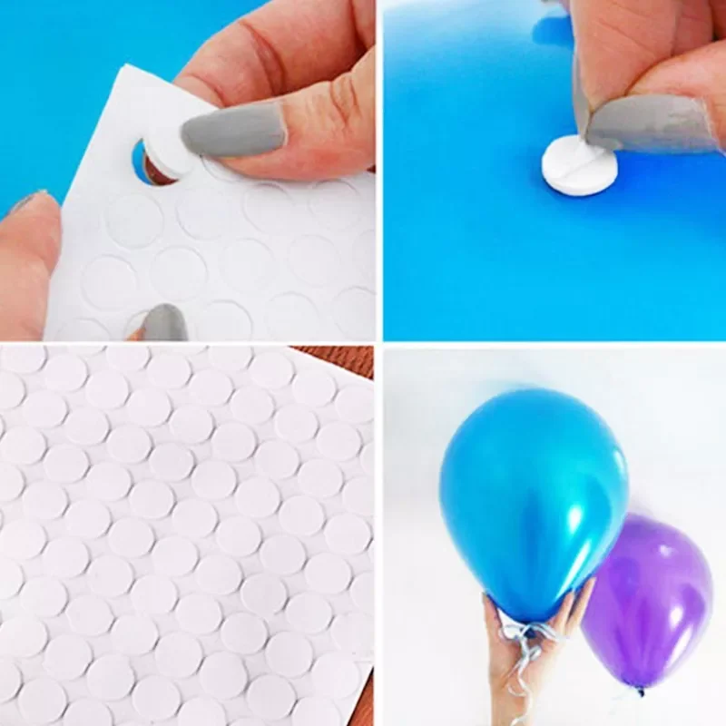 

100/500Points Balloon Attachment Glue Dot Balloon Wall Ceiling Adhesive Stickers Wedding Birthday Party Christmas Decor Supplies