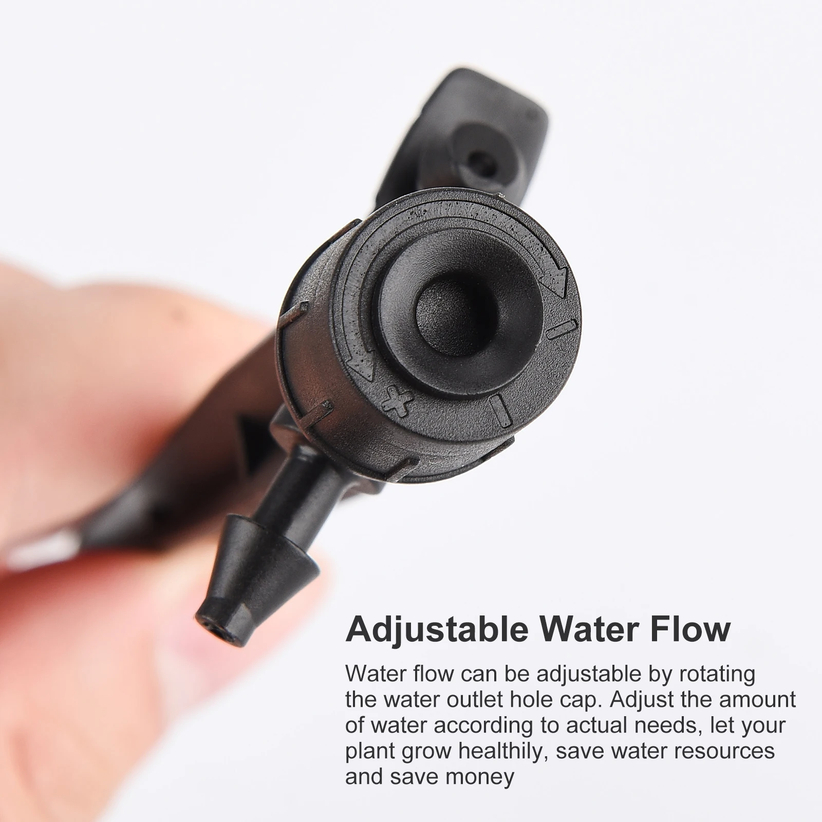 50 шт. капельная эмиттеры для полива регулируемый крючок потока воды заглушка