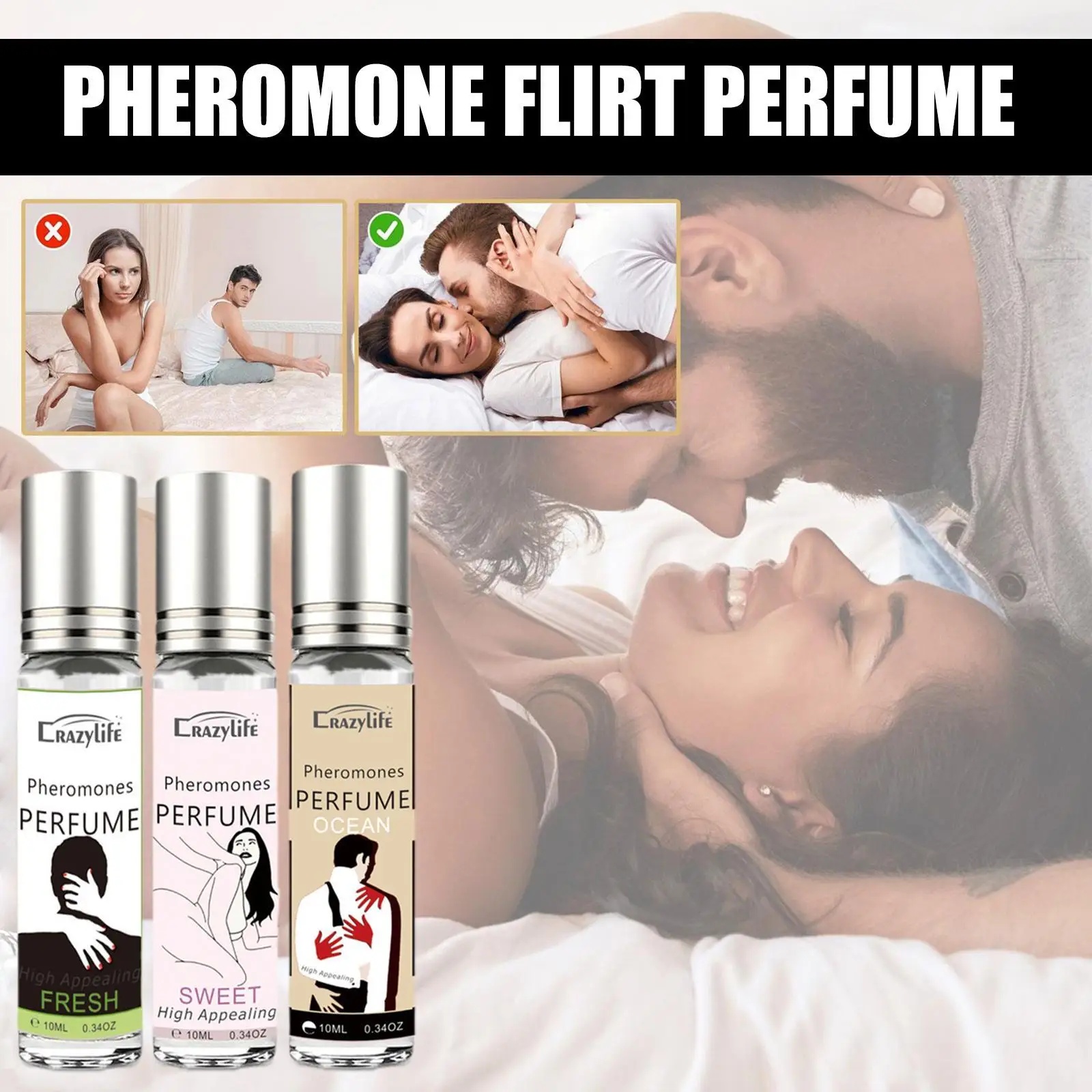 

Sexy Perfume For Woman Seduce Aphrodisiac Woman Body Spray With Pheromone Flirt Perfume Men Attract Boy Fragrance 4ML