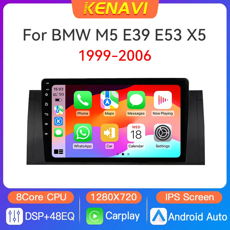 Автомобильная стереосистема на базе Android 2 Din для BMW X5 E39 E53 M5 1999-2006 мультимедийный