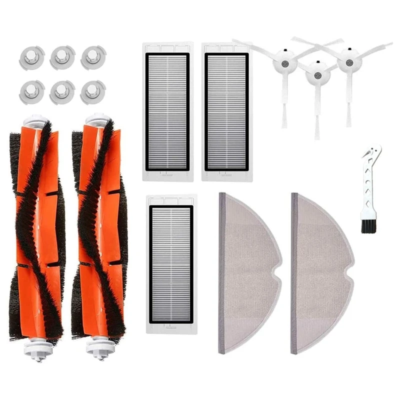 

Запчасти для робота-пылесоса Xiaomi Roborock S50, S51, S55, S5, S6-основная щетка, боковая щетка, HEPA-фильтр и Швабра.
