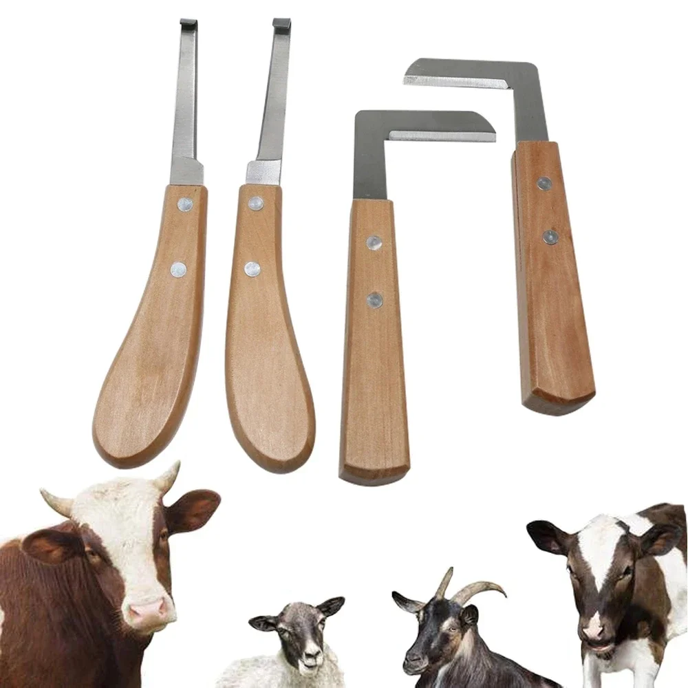 1 Pc Cattle Horse Hoof Knife Shears Left and Right Hands Double Edge Veterinary Sheep Goat Pig Animal Foot Pruning Tools