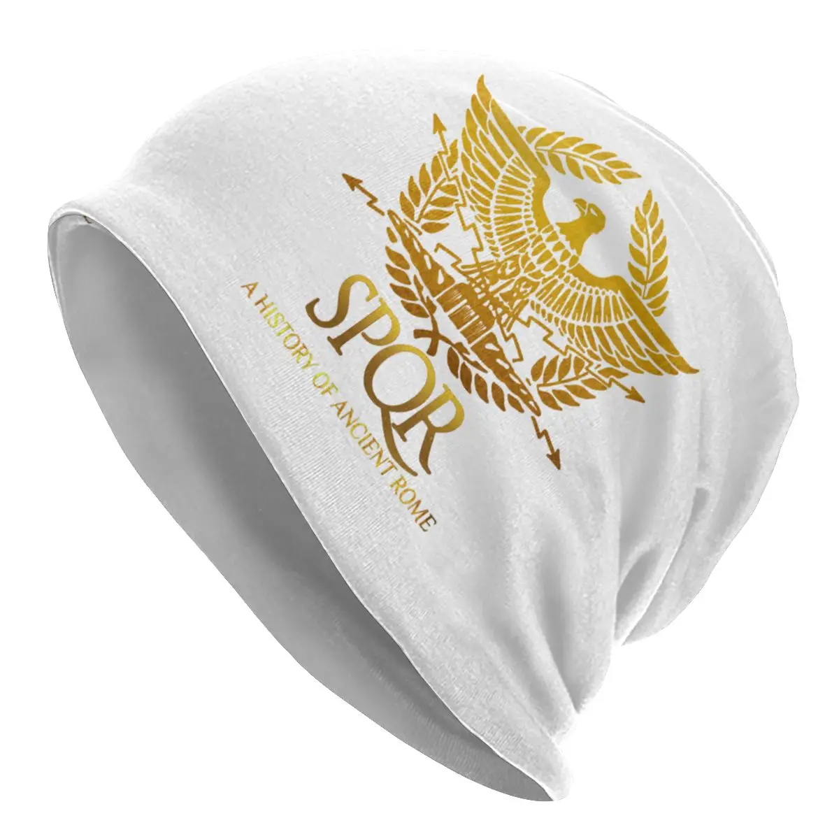 

Зимние теплые мужские вязаные шапки унисекс, взрослые, шлемы с римской империей, шапочки, шапки, шапки, гладиаторская футболка, имперские золотистые магнитные шапки