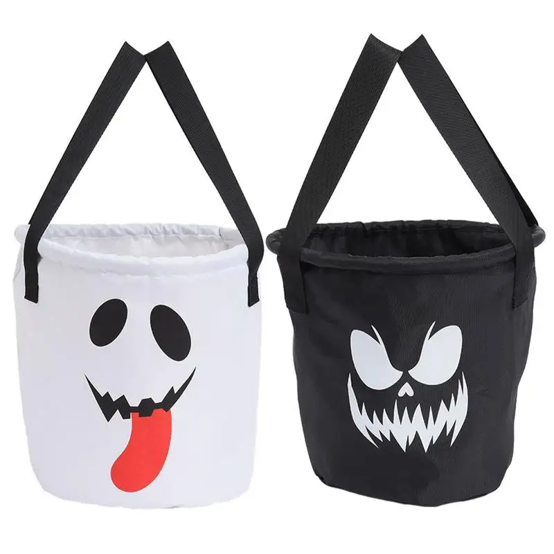 

Halloween Candy Bags Cute Halloween Portable Pumpkin Bag Trick Or Treat Happy Halloween Day Gift Bag Decor Supplies For Hallowen