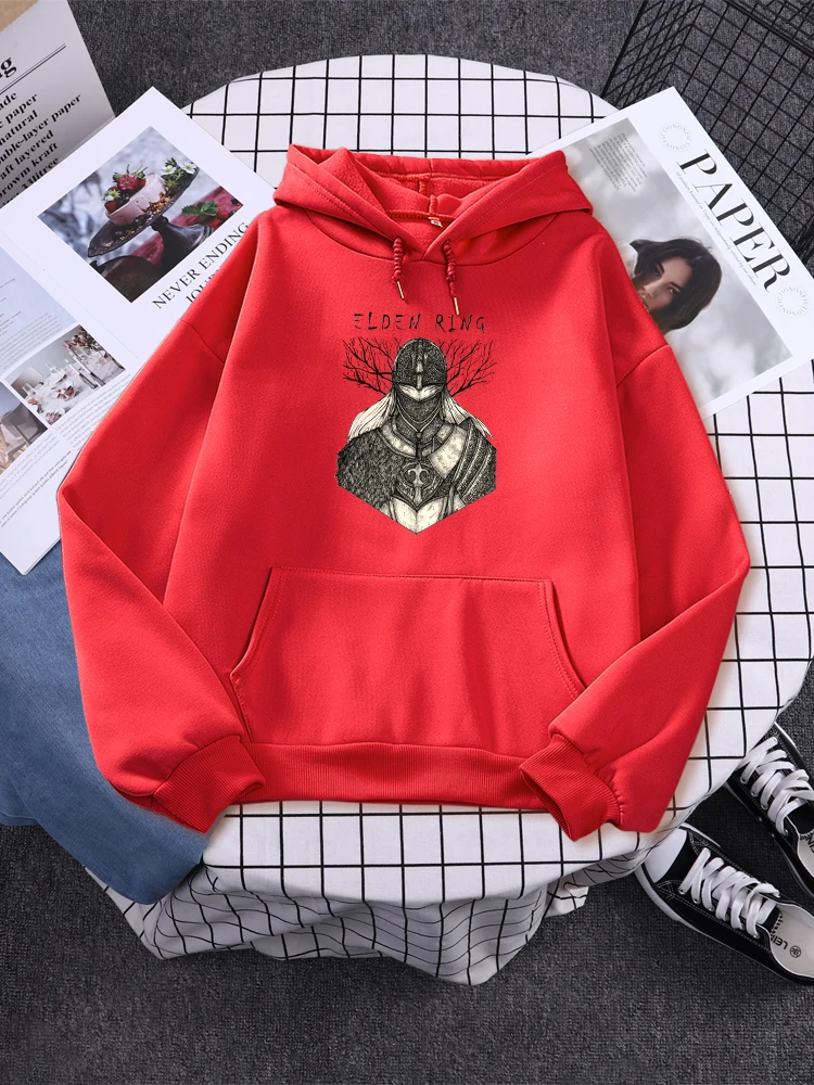 

Knight's Shield Elden Ring Essential Prints Women Hoodies High Street Fashion Pullover Autumn Fleece Clothing Soft Womans Hoodie