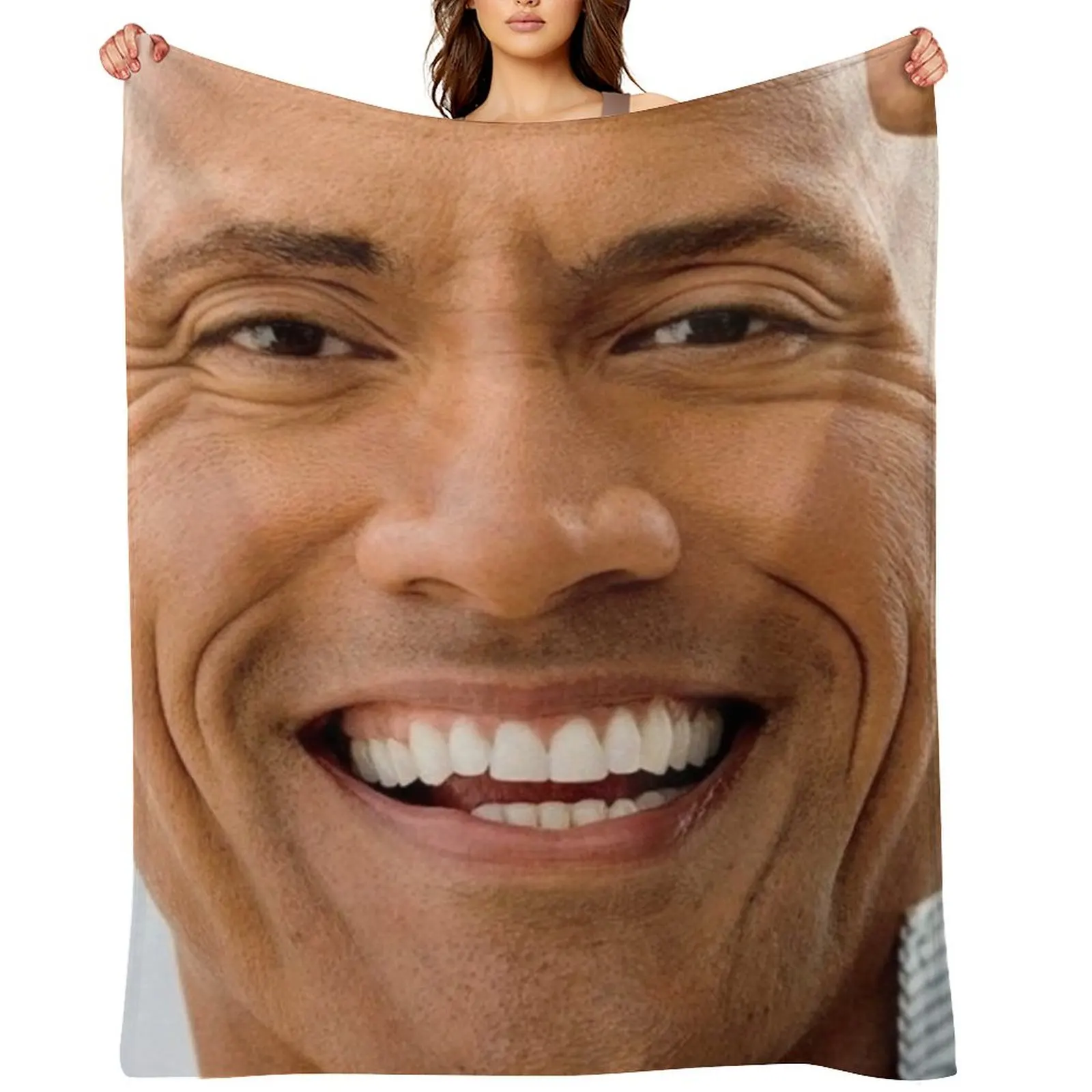 Фото Плед Dwayne Johnson, роскошный, большой, мягкий, для кровати, одеяло-плед №1