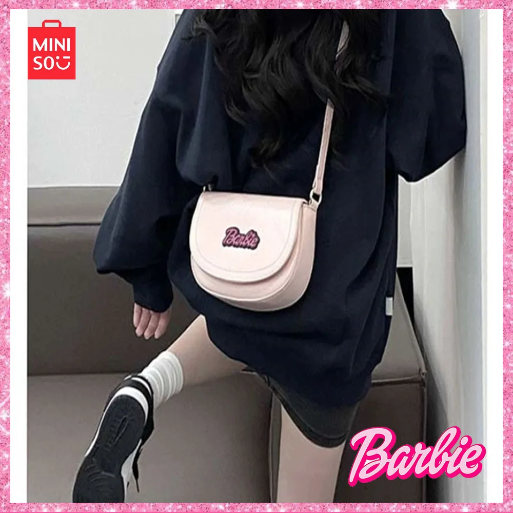 Новинка 2024 модная повседневная сумка Miniso для Барби через плечо милая крутая