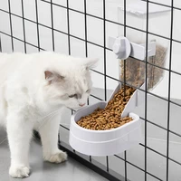 pet feeder cage suspended large capacity automatic water feeder feeder food box built in desiccant cat dog pet feeding tools