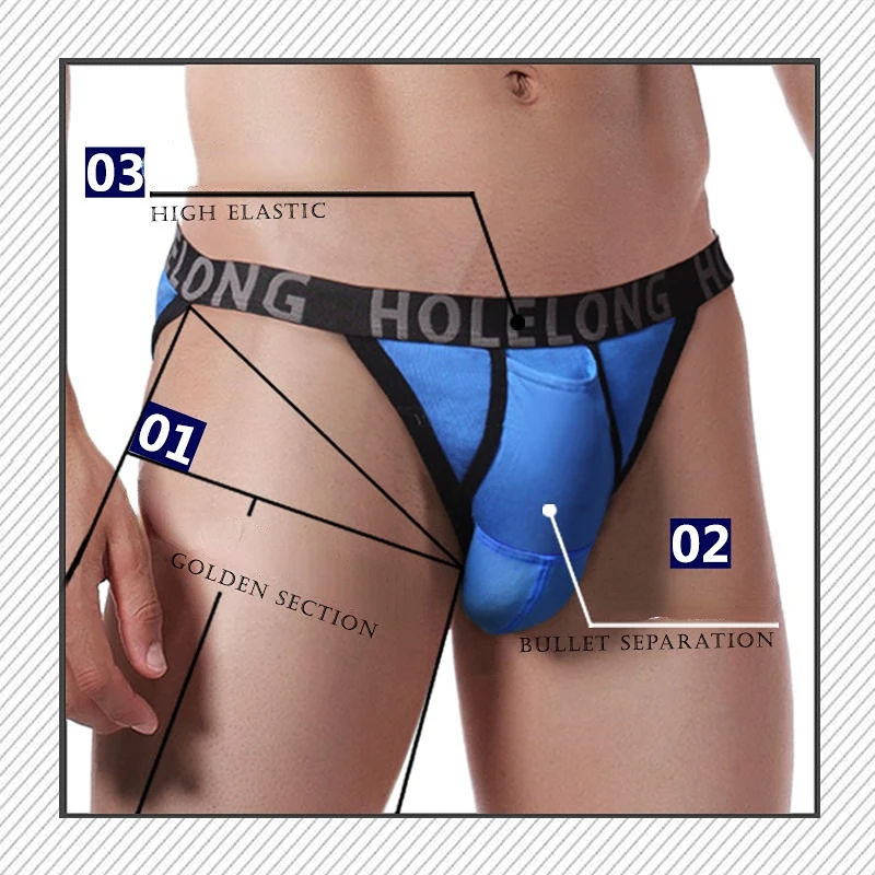 Man Penis Pouch Briefs U-Convex Erotic Underwear Ultra-Low Waist Scrotum Holder Shorts Breathable Japan Gay Bulge Bag Sexy Pant